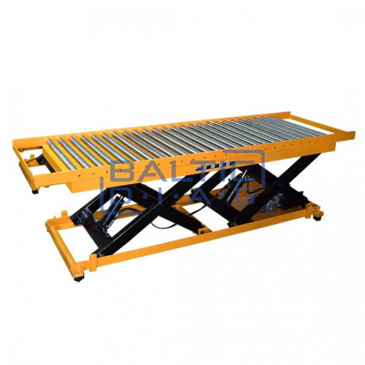 Electro-hydraulic lifting table with rollers 1-4t