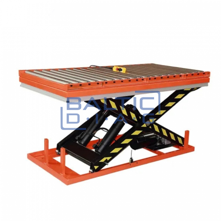 Electro-hydraulic lifting table with rollers 1-4t