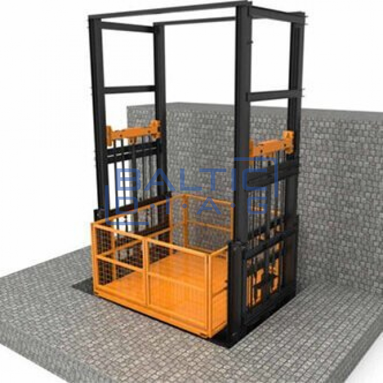 Keturių kolonų krovinis liftas 2.4-6.5m