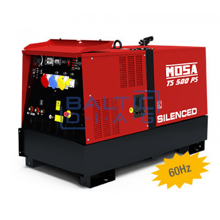 Dyzelinis generatorius-suvirintojas MOSA TS 500 PS / BC 22.6 kW 1800 aps/min
