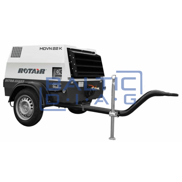 Mobile diesel air compressor Rotair MDVN 26 K