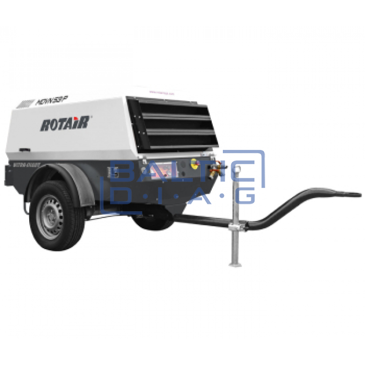 Mobilus dyzelinis oro kompresorius Rotair MDVN 53 ECO5