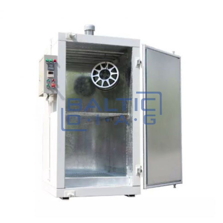 Wheel powder coating furnace features