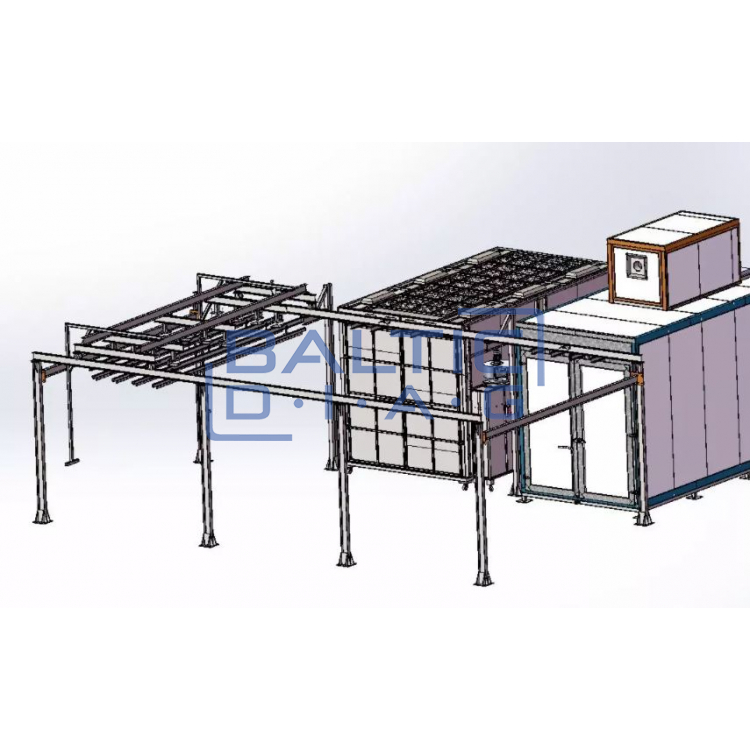 Compact hand powder coating line COLO L M01