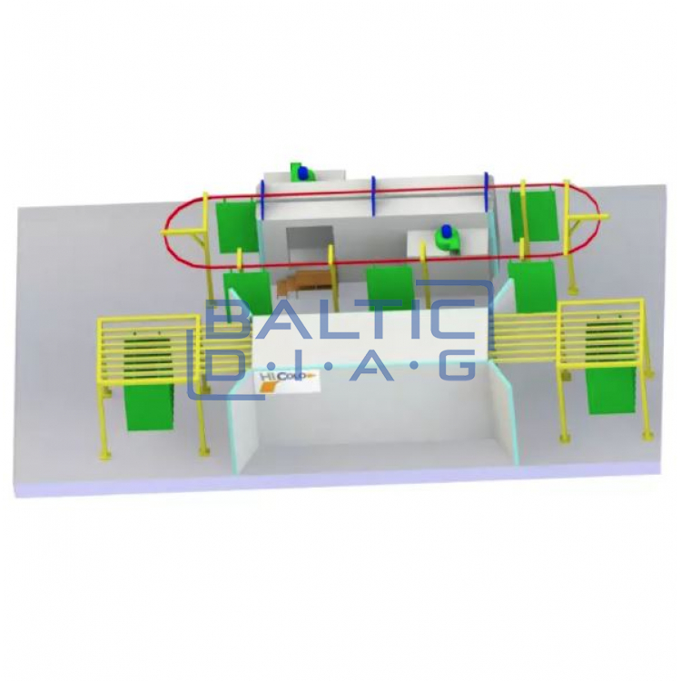 Semi-automated powder coating line COLO L M03