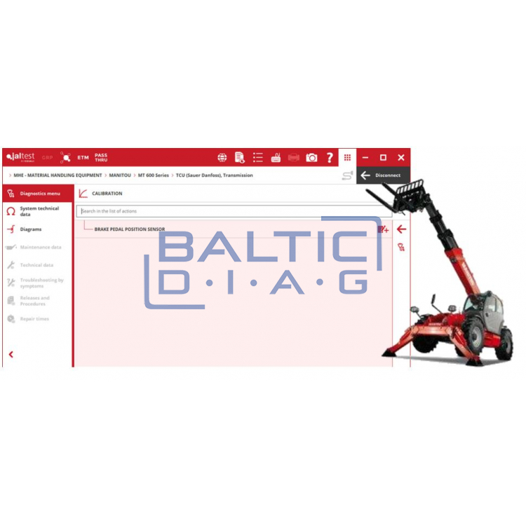 Universal lifting equipment diagnostic equipment Jaltest MHE