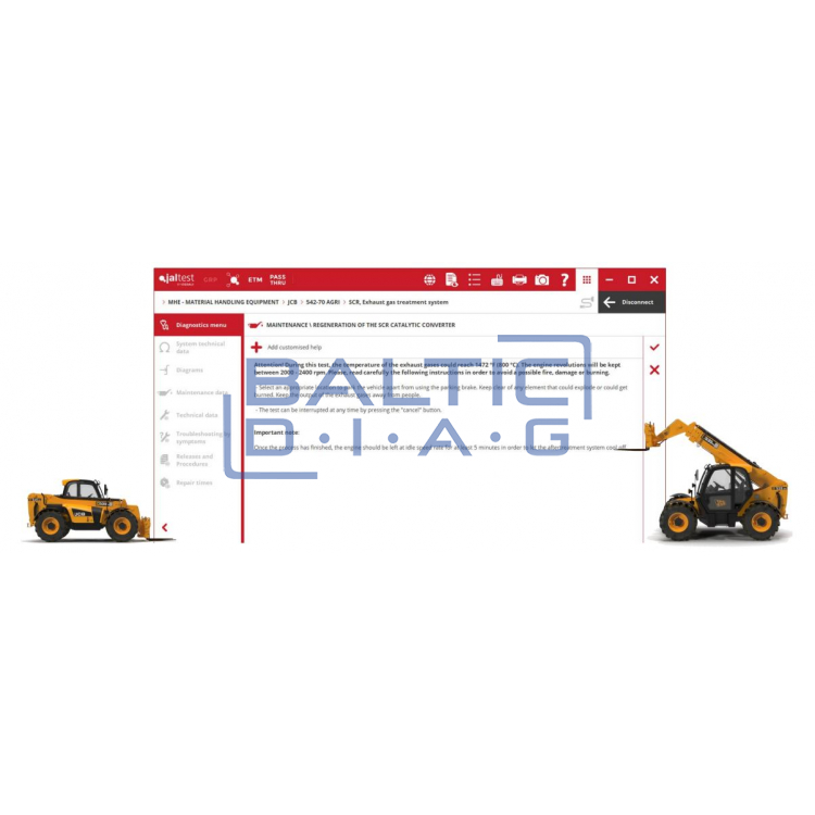 Universal lifting equipment diagnostic equipment Jaltest MHE