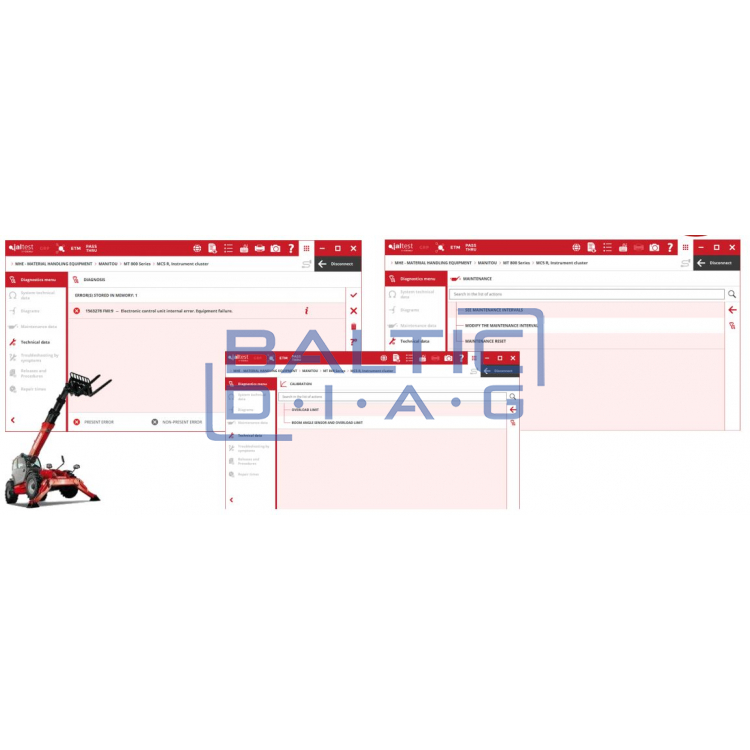 Universal lifting equipment diagnostic equipment Jaltest MHE