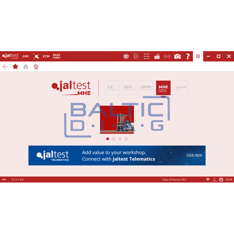 Universal lifting equipment diagnostic equipment Jaltest MHE