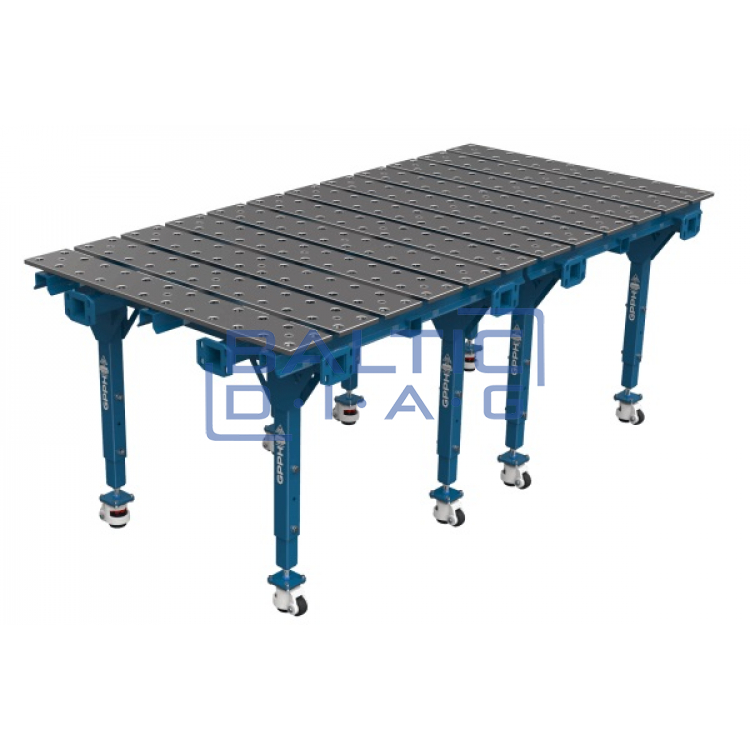 Modular double welding table 2000x1000 mm