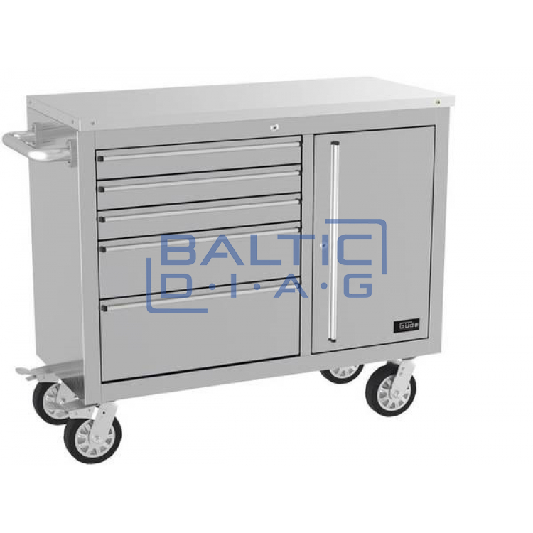 Mobilus darbastalis su nerudyjančio plieno paviršiumi WERKBANK GW 5/1 INOX