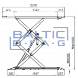 Dvigubas žirklinis keltuvas ATH-Frame Lift 35FZ 3500kg