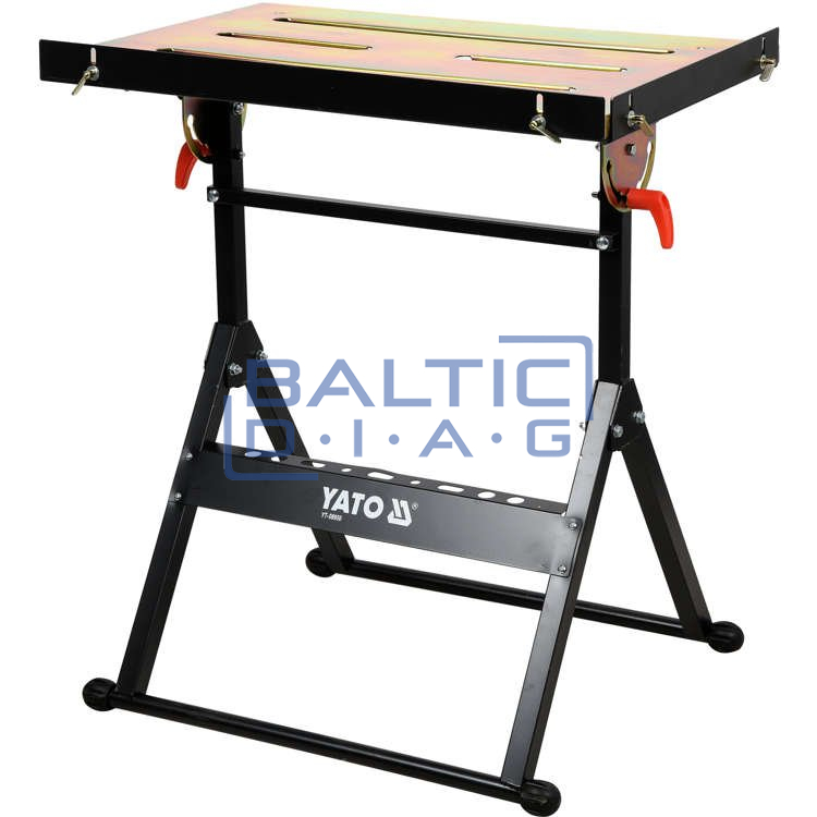 Folding welding table