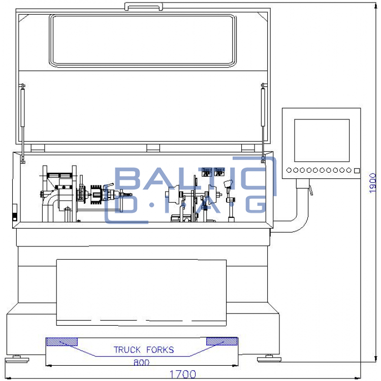 Turbine core balancing equipment Cimat CMT-VSR Big Basic