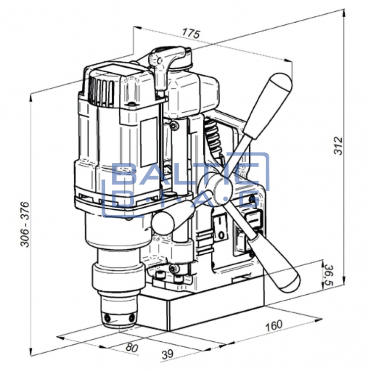 Magnetinės gręžimo staklės PRO 36 920W/230V