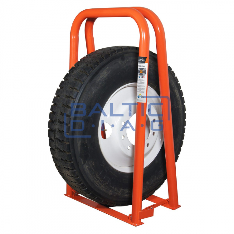 Wide-base portable tyre inflation safety cage