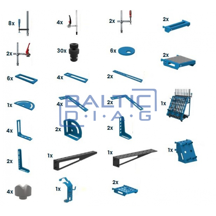 Welding table accessories set GPPH PRO 96pcs No.2