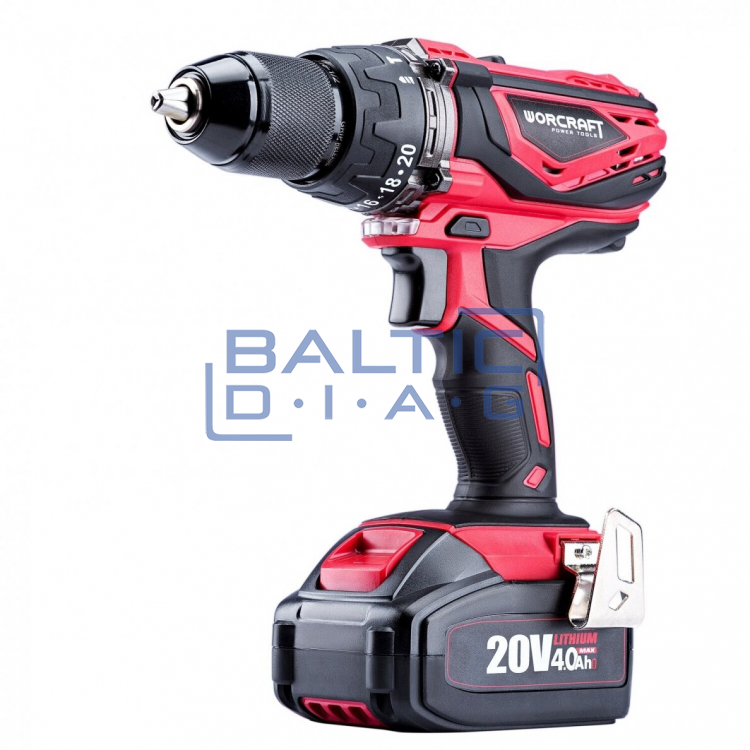 Cordless screwdriver - drill with forging 20V, Li-Ion