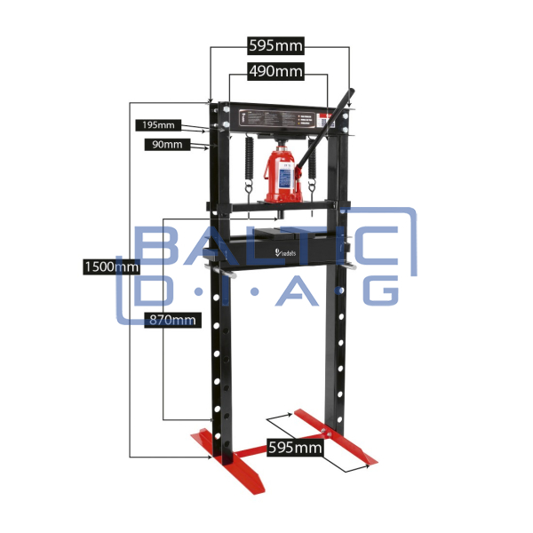 Hydraulic press 20 tons Redats H-320