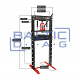 Hydraulic press 20 tons Redats H-320