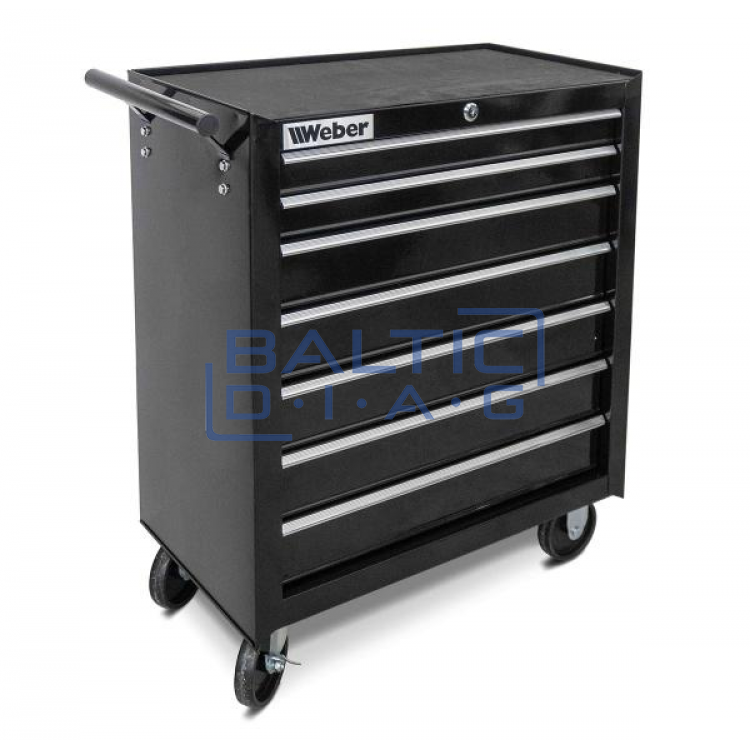 Tool cabinet with 159 tools, 7 drawers