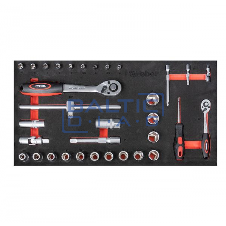 Tool cabinet with 159 tools, 7 drawers