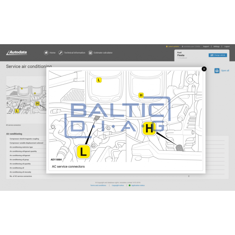 Autodata duomenų bazė "aptarnavimas ir priežiūra" 5 vartotojams