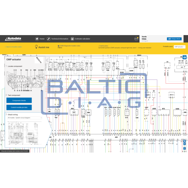 Autodata "diagnostics and repair" database for 5 users