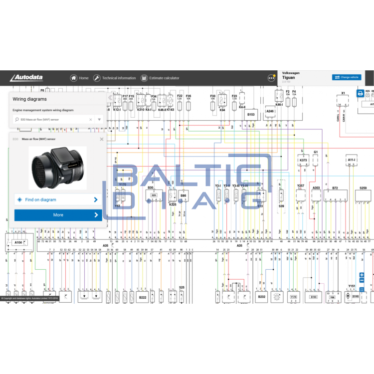 Autodata "diagnostics and repair" database for 5 users