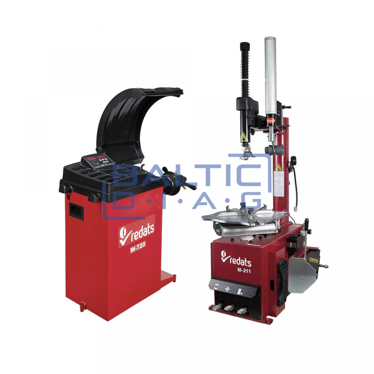 Tire changer and wheel balancing machines Redats M-211 + W-720