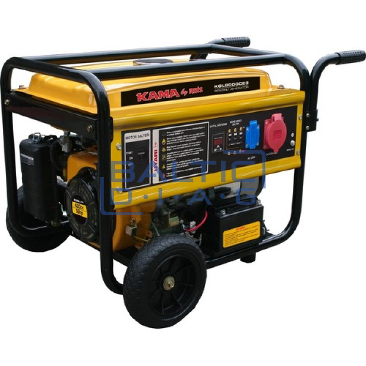 Mobile petrol generator KAMA by REIS KGL8000CE3 6.5 kW