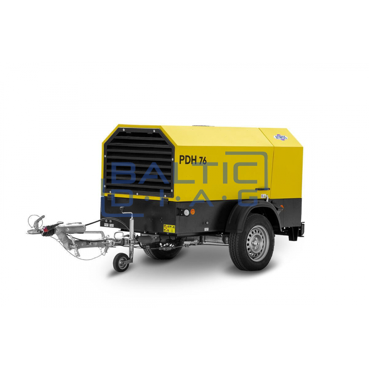 Mobile diesel air compressor ATMOS PDH76