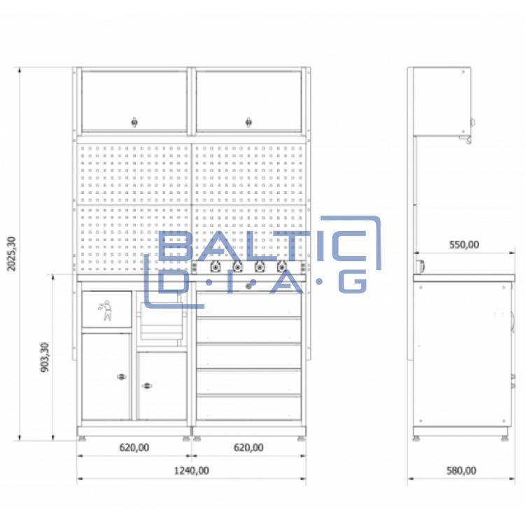 Modular workshop workplace Valkenpower