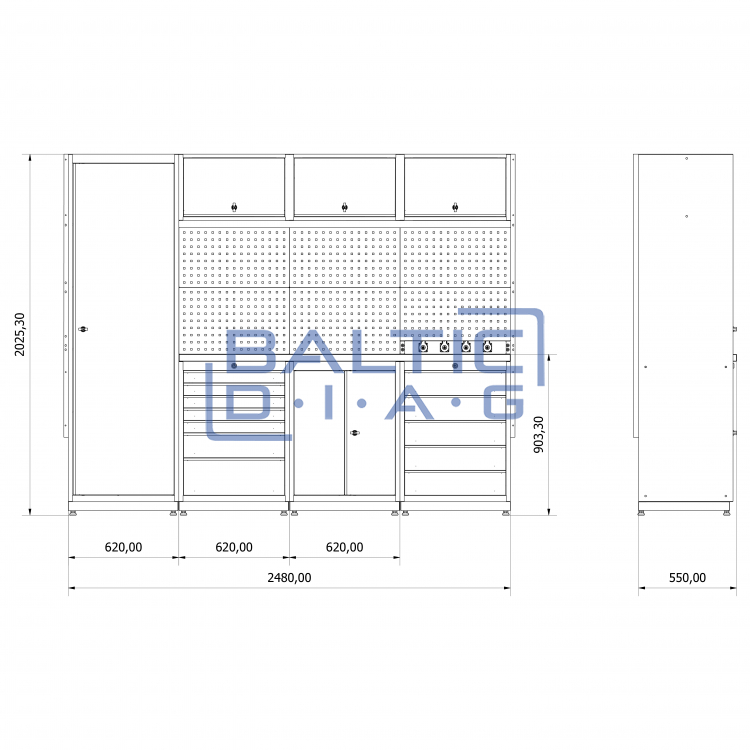 Modular workshop workplace Valkenpower no. 3