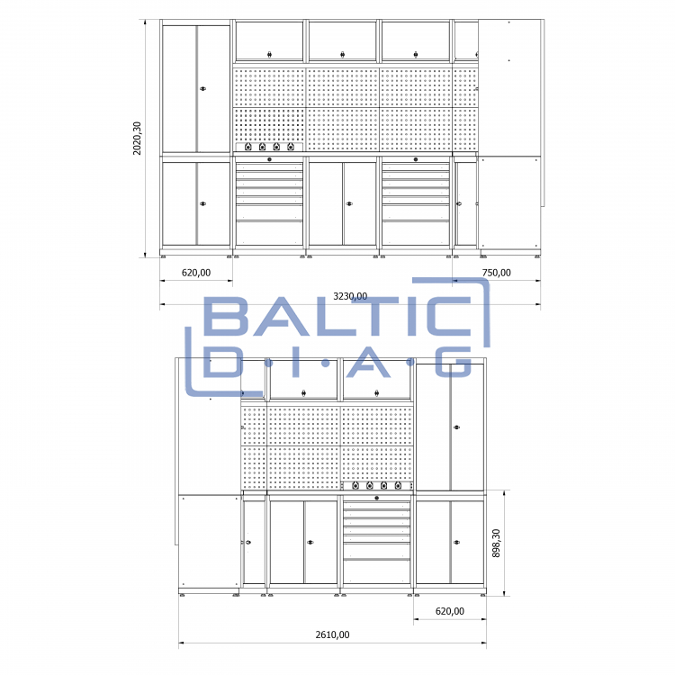 Modular workshop workplace Valkenpower ser. J