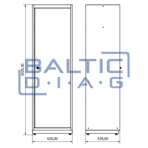 Wardrobe single door Valkenpower
