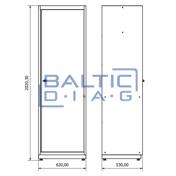 Wardrobe single door Valkenpower