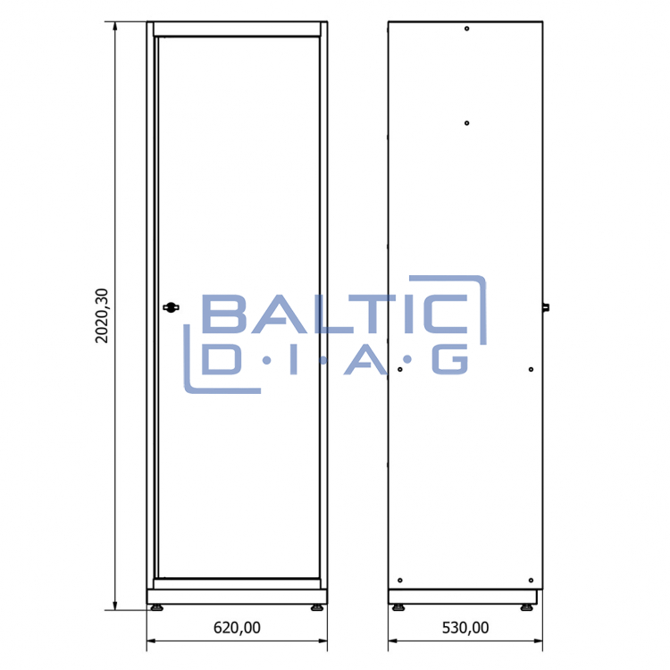 Wardrobe single door Valkenpower
