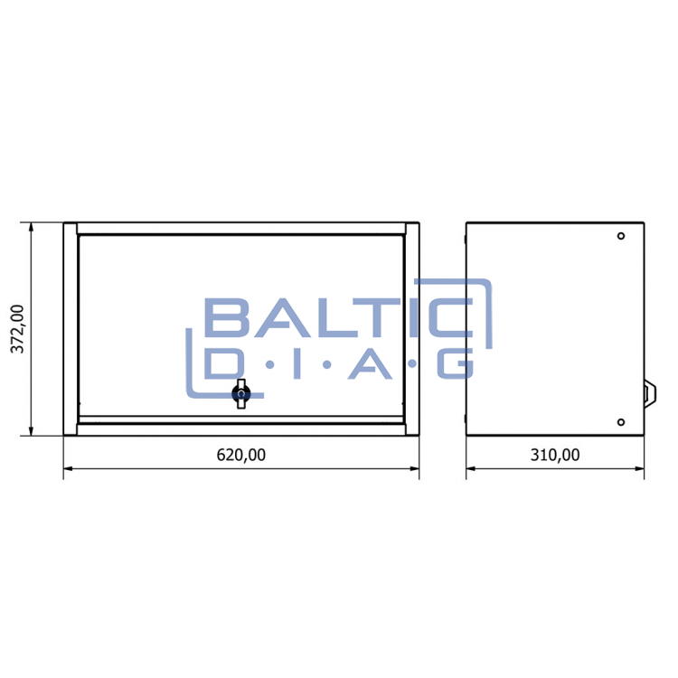 Hanging small one-door wardrobe Valkenpower