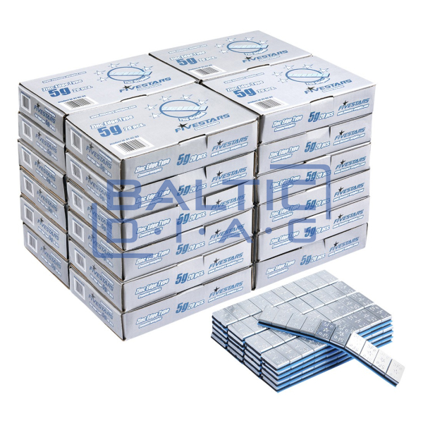 Adhesive wheel weights Redats Fivestars zinc