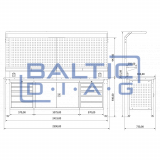 Workbench with perforated wall Valkenpower ver. 2