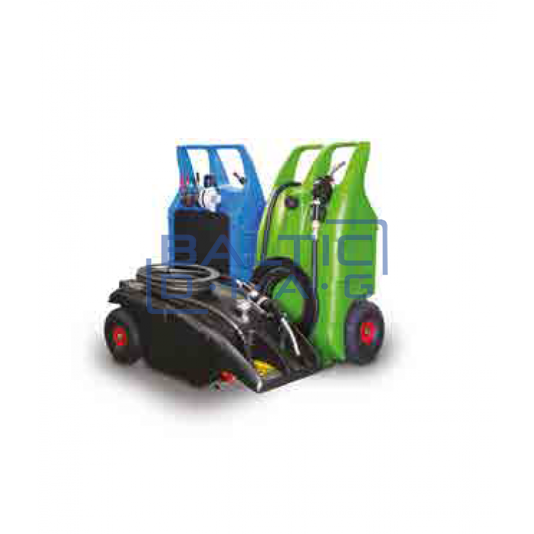 Plastic fuel tank on wheels, diesel, petrol and ADblue