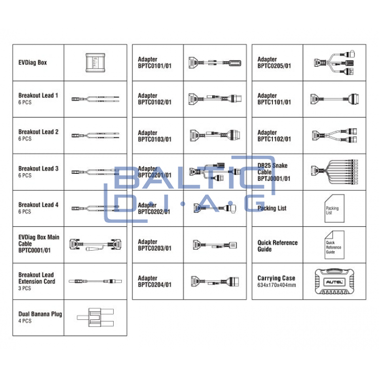 AUTEL EV Diagnostic Accessory Expansion Kit