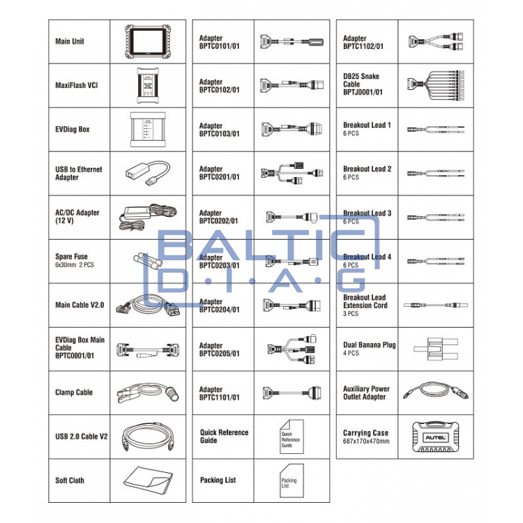 Diagnostikos prietaisas elektromobiliams AUTEL MaxiSys MS909EV