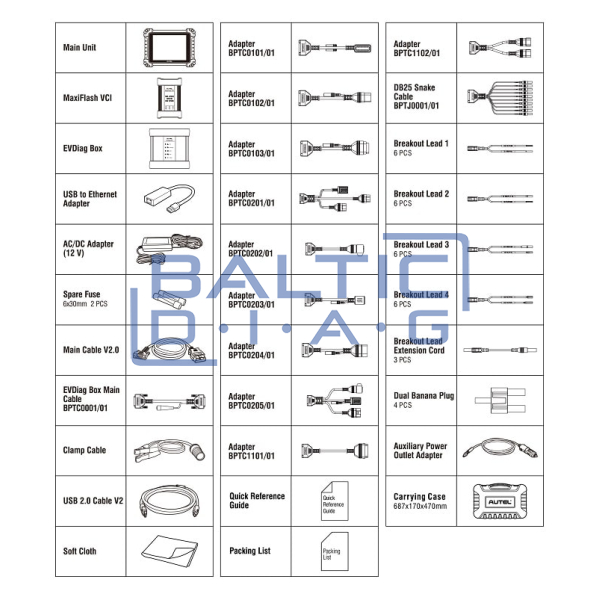 Diagnostic device for electric cars AUTEL MaxiSys MS909EV