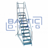 Mobile ladder for tire service 10-step Mobile ladder for tire service 10-step