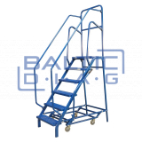Mobile ladder for tire service 6-step