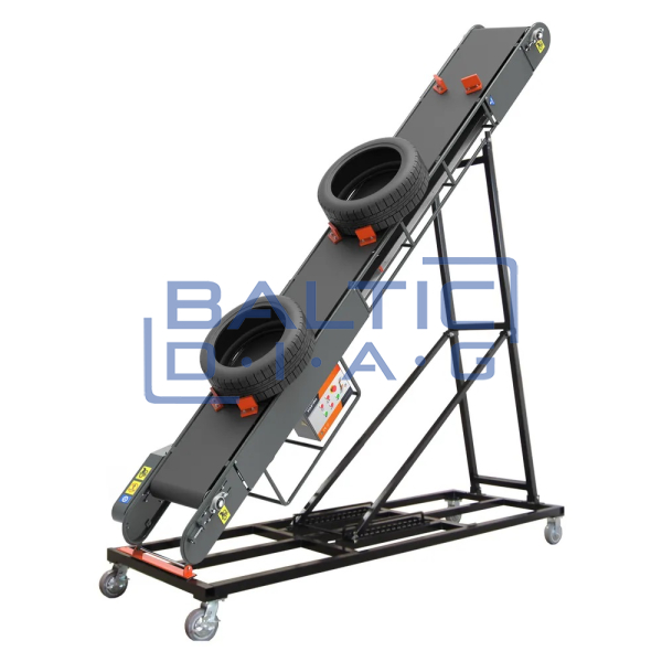 Mobile stand for 4.6 and 5.5-M tire conveyor Martins Industries