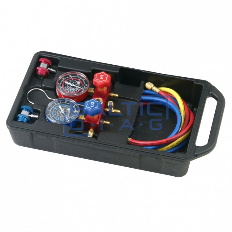 R134A/R12 filling device for air conditioners