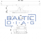 Pneumo-hidraulinis ašies keltuvas AC Hydraulic SD26PHL-W 2.6t